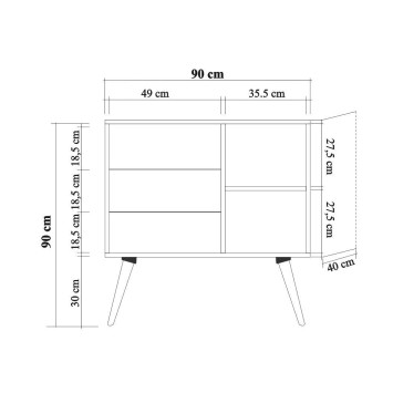 Cómoda VeryBox 220 sonoma roble - 869VEL3444