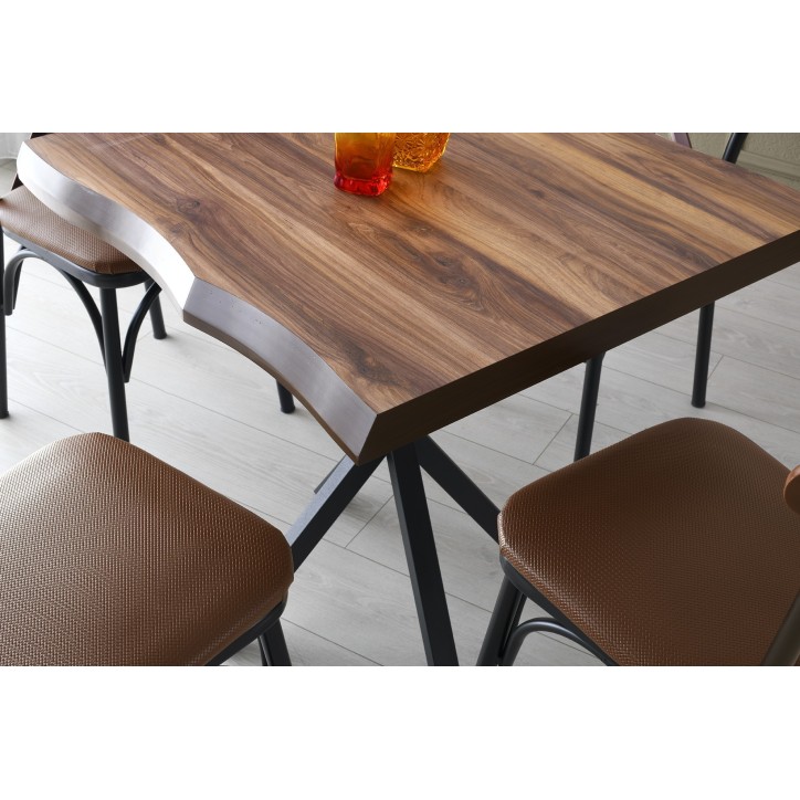 Mesa comedor Safir-1462 nogal