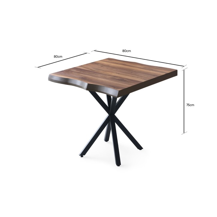 Mesa comedor Safir-1462 nogal