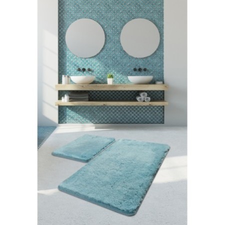 Alfombra de baño Set (2 piezas) Havai  turquesa