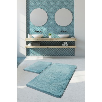 Alfombra de baño Set (2 piezas) Havai  turquesa