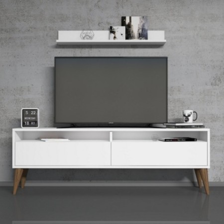 Mueble TV con estante Best blanco