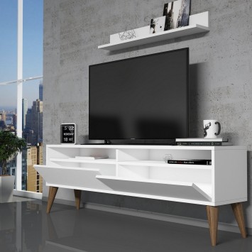 Mueble TV con estante Best blanco - 845HCT3086