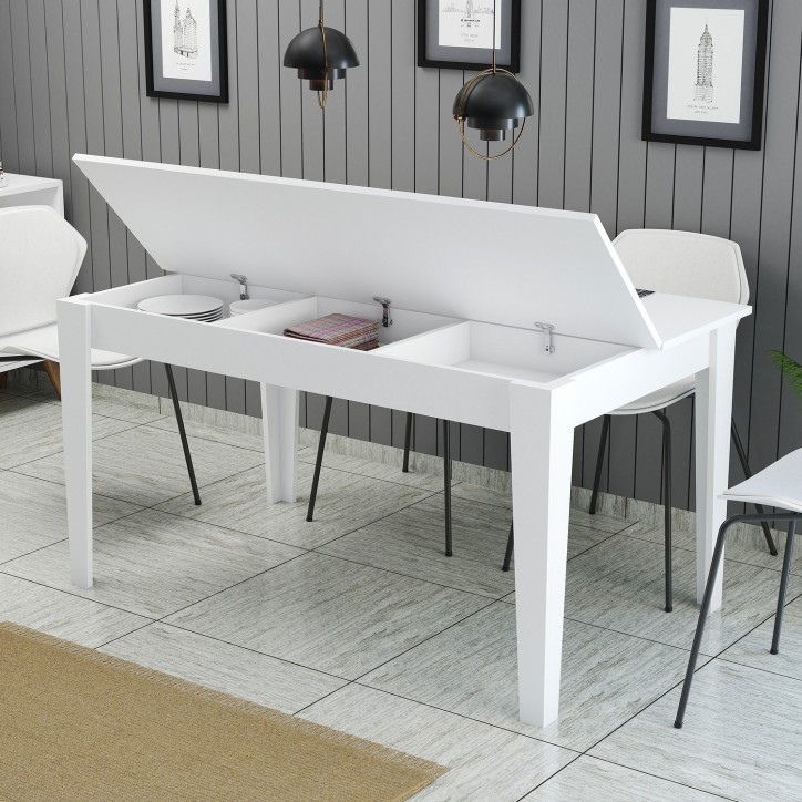 Mesa comedor Milan 519 blanco