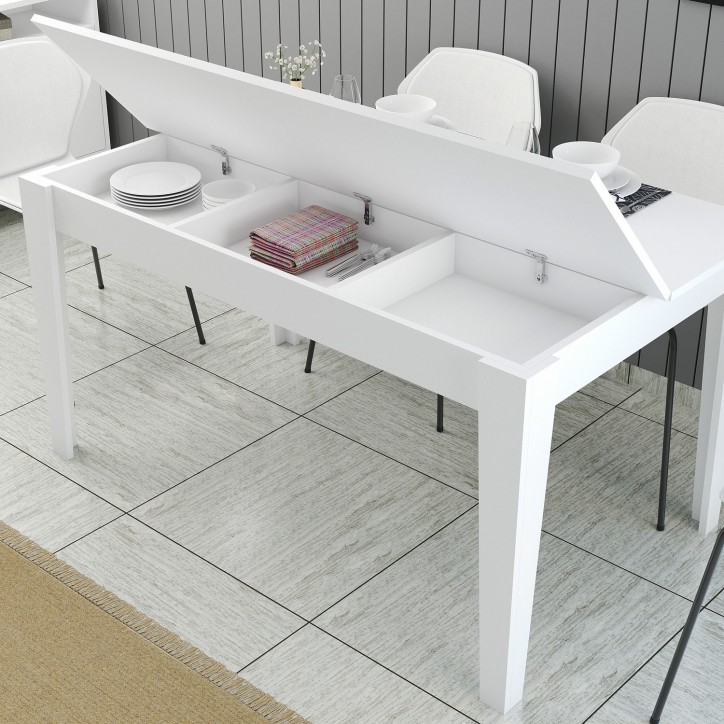 Mesa comedor Milan 519 blanco