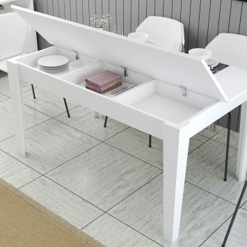 Mesa comedor Milan 519 blanco - 845HCT1407