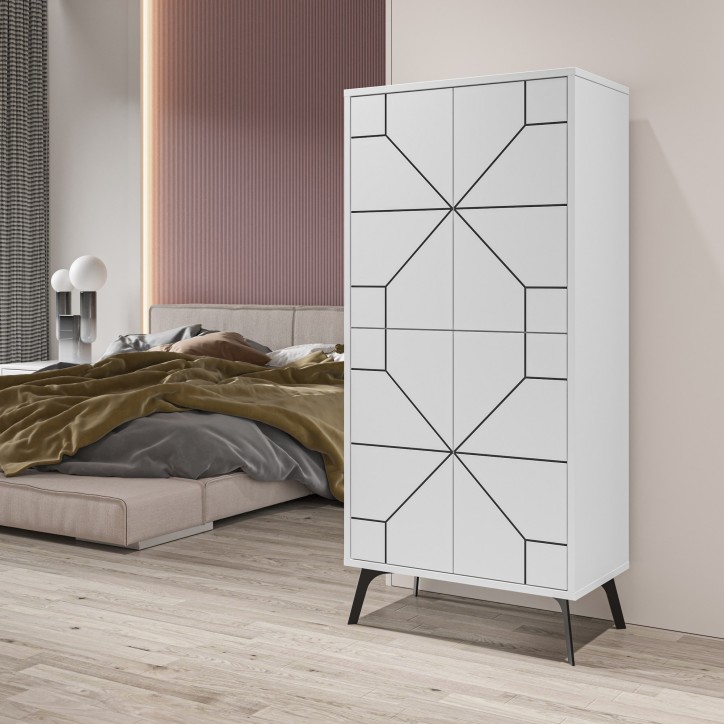 Mueble auxiliar Dune blanco