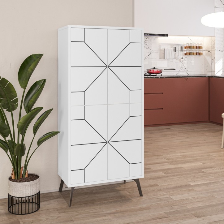 Mueble auxiliar Dune blanco