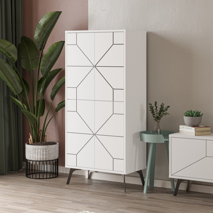 Mueble auxiliar Dune blanco