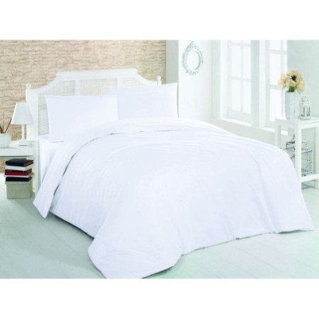 Juego ropa de cama Ranforce King White blanco