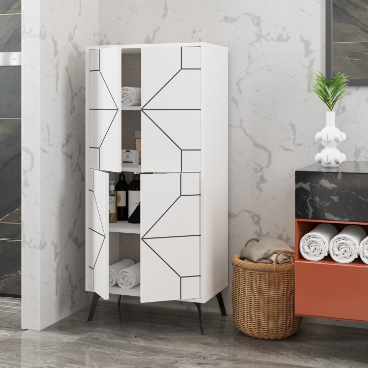 Mueble auxiliar Dune blanco