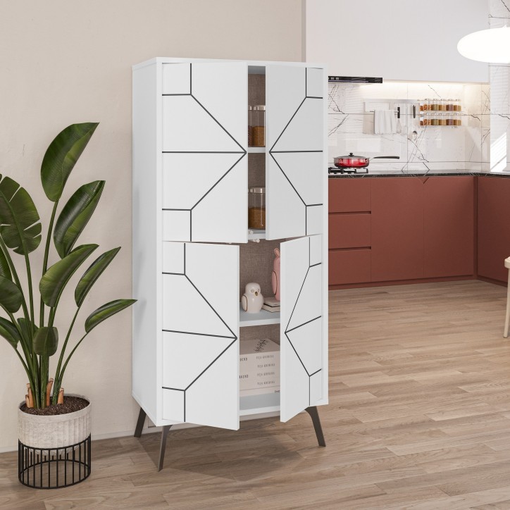 Mueble auxiliar Dune blanco