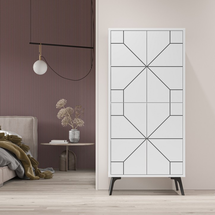 Mueble auxiliar Dune blanco