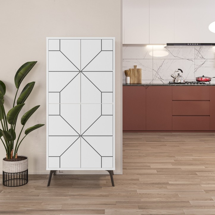 Mueble auxiliar Dune blanco