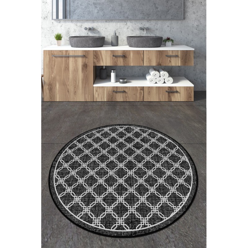 Alfombra de baño Chain Circle Djt 80 multicolor