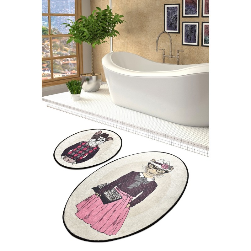 Alfombra de baño Set (2 piezas) Dude DJT multicolor