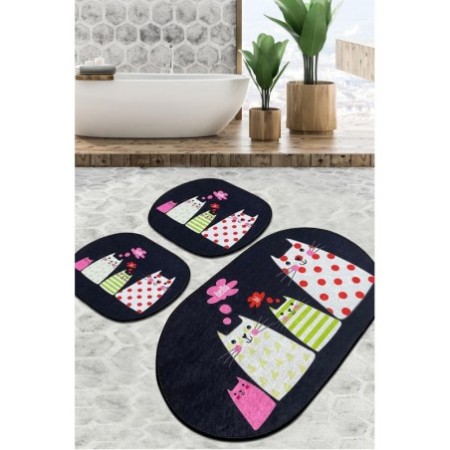 Alfombra de baño Set (3 piezas) Four Cats Djt multicolor