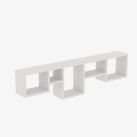 Estante de pared Amanos blanco