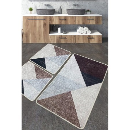 Alfombra de baño Set (3 piezas) Phell multicolor