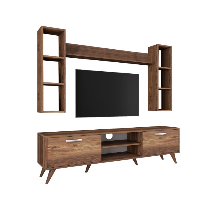 Mueble TV con estante M5-240 nogal