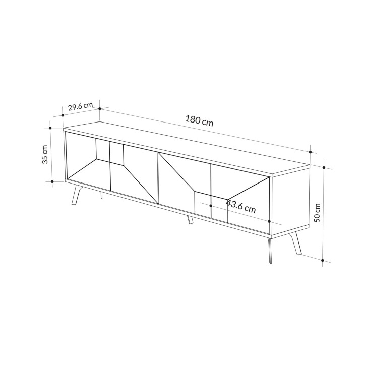 Mueble TV Dune moca claro