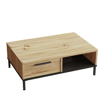 Mesa de centro LV18-KL roble negro - 921YRD1135