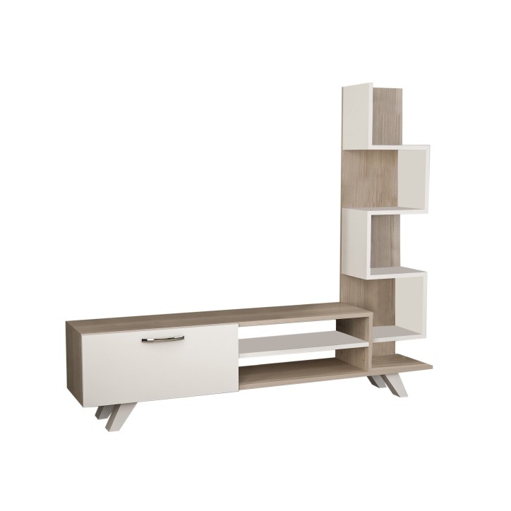 Mueble TV con estante Ceren córdoba blanco