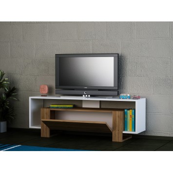 Mueble TV Mery nogal blanco - 745DCD3042