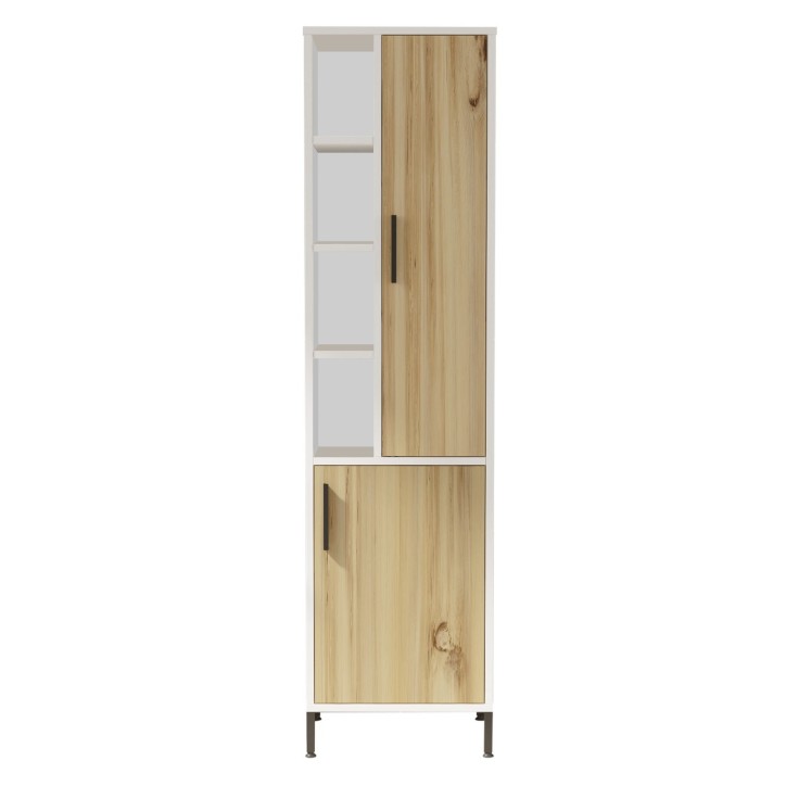 Mueble auxiliar VI2-WK blanco nogal