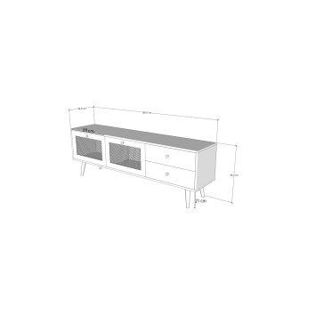 Mueble TV Patara 180 roble - 854KLN3029