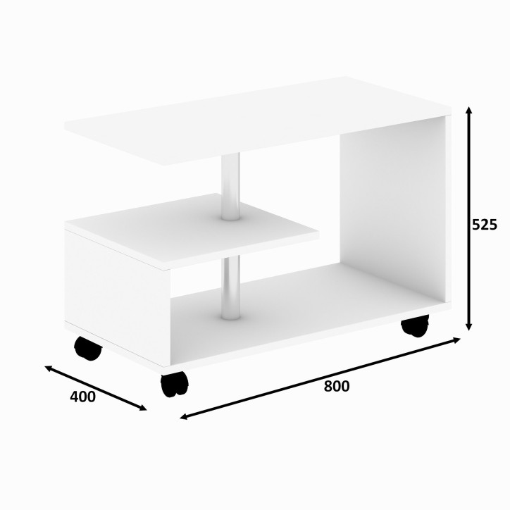 Mesa de centro Karanfil blanco