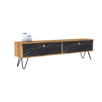 Mueble TV Side pino atlántico negro - 835PUQ5033