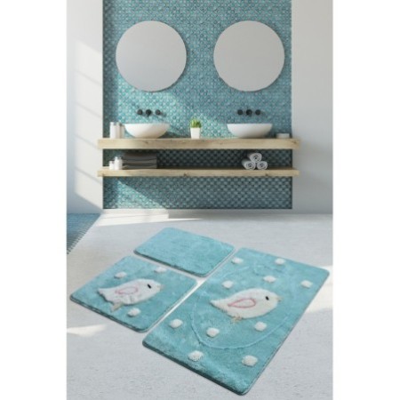 Alfombra de baño Set (3 piezas) Birdie  menta