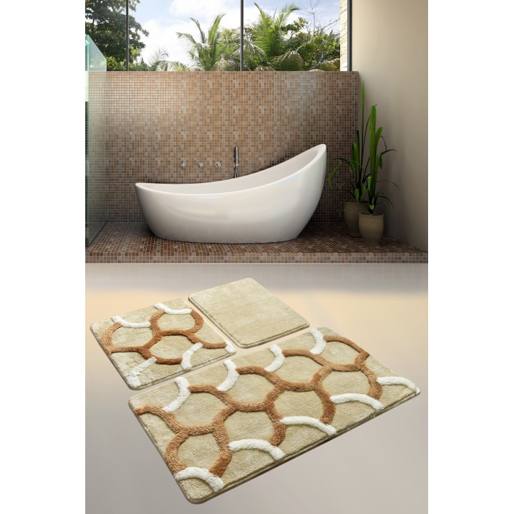 Alfombra de baño Set (3 piezas) Elegant  multicolor