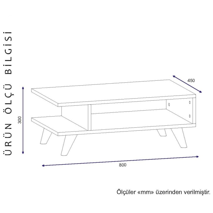 Mesa de centro Titus blanco