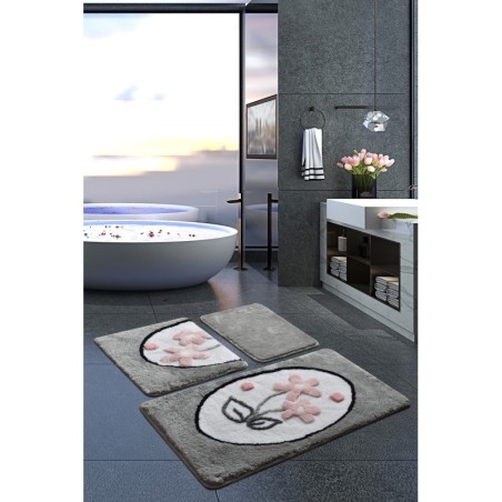 Alfombra de baño Set (3 piezas) Ladure  multicolor