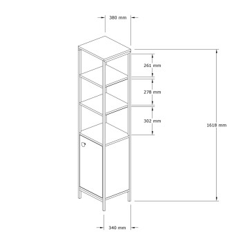 Mueble de baño Derin antracita zafiro - 835PUQ3915