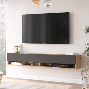 Mueble TV FR9-AA pino atlántico antracita - 956LCS1615