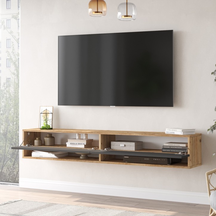 Mueble TV FR9-AA pino atlántico antracita