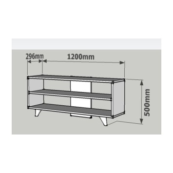 Mueble TV One roble - 835PUQ3037