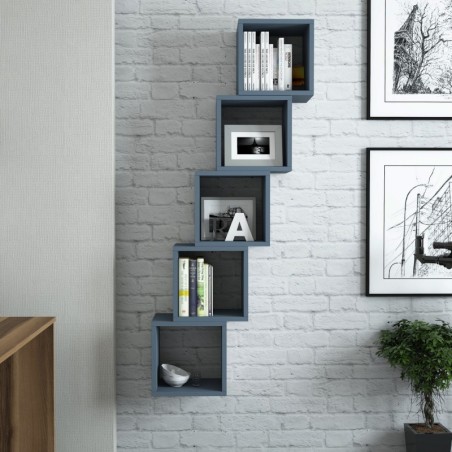 Estante de pared Box azul