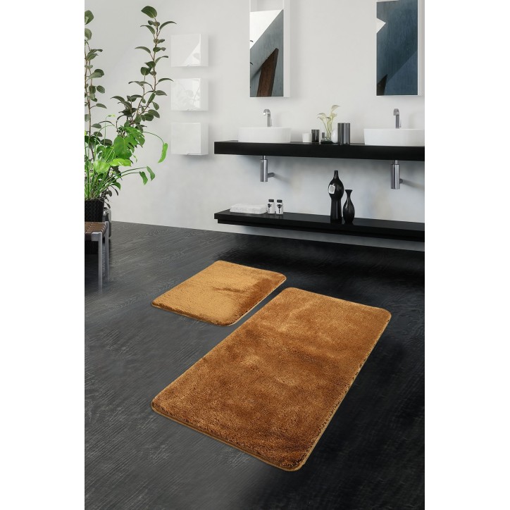 Alfombra de baño Set (2 piezas) Havai  marrón claro