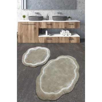 Alfombra de baño Set (2 piezas) Pallasit  piedra