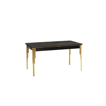 Mesa de comedor extensible Damla-1101 dorado negro