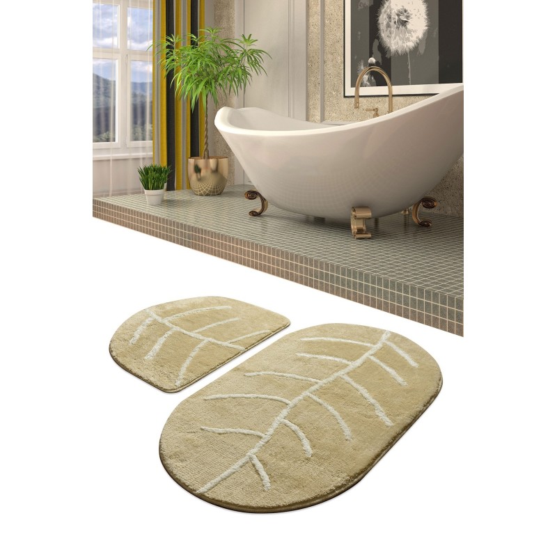 Alfombra de baño Set (2 piezas) Yaprak  multicolor