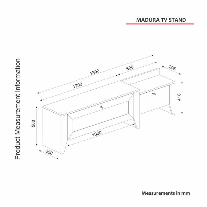 Mueble TV Madura roble