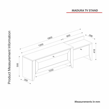 Mueble TV Madura roble - 804TRH3076