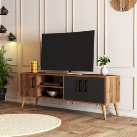 Mueble TV Exxen -1580 antracita nogal