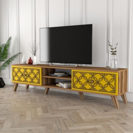 Mueble TV Class amarillo nogal