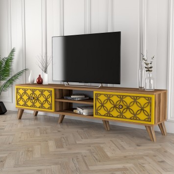 Mueble TV Class amarillo nogal - 845HCT3008